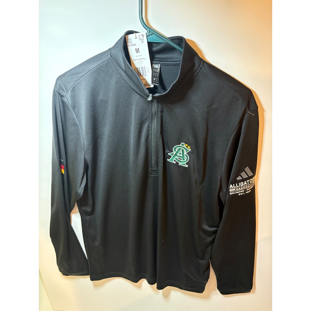 adidas Solingen Alligators Baseball Jacket Men's Medium NWT Germany Black Coat
